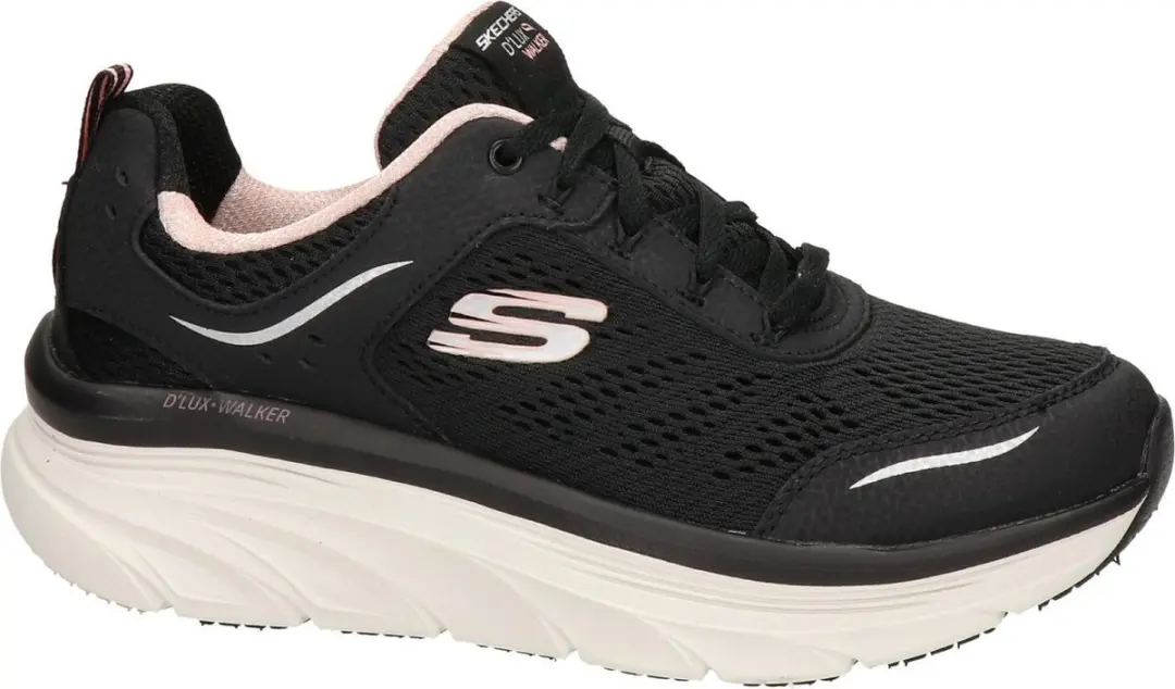 Skechers D’Lux Walker Infinite Motion 149023-BKPK Sneakers - 37 - Zwart/roze - afbeelding 3 van 6