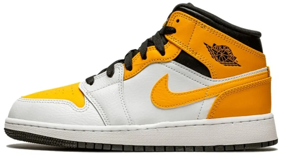 Nike Air Jordan 1 Mid (GS), white university gold/black, EUR 35,5 , 554725 170