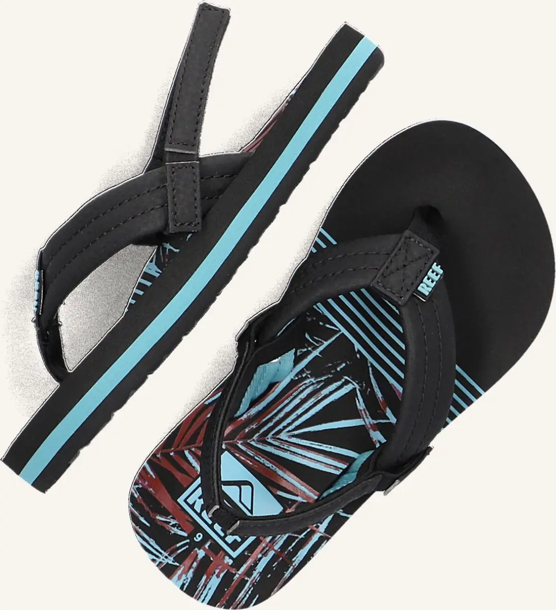 Reef Little Ahi Teenslipper - Zwart Maat 24 - afbeelding 6 van 6