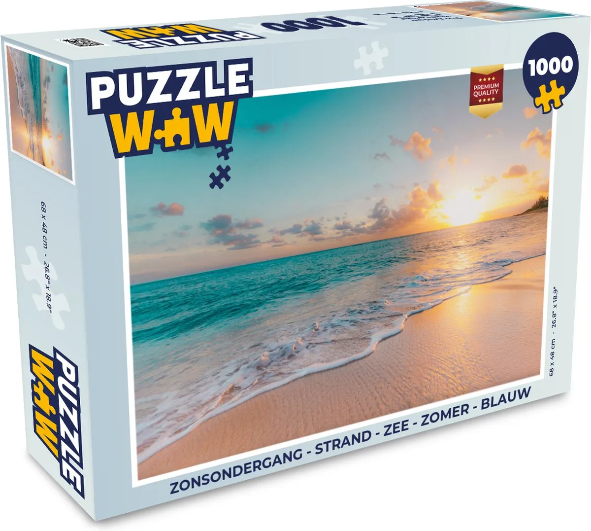 PuzzleWow Zonsondergang Legpuzzel 1000 Stuks - Multicolor