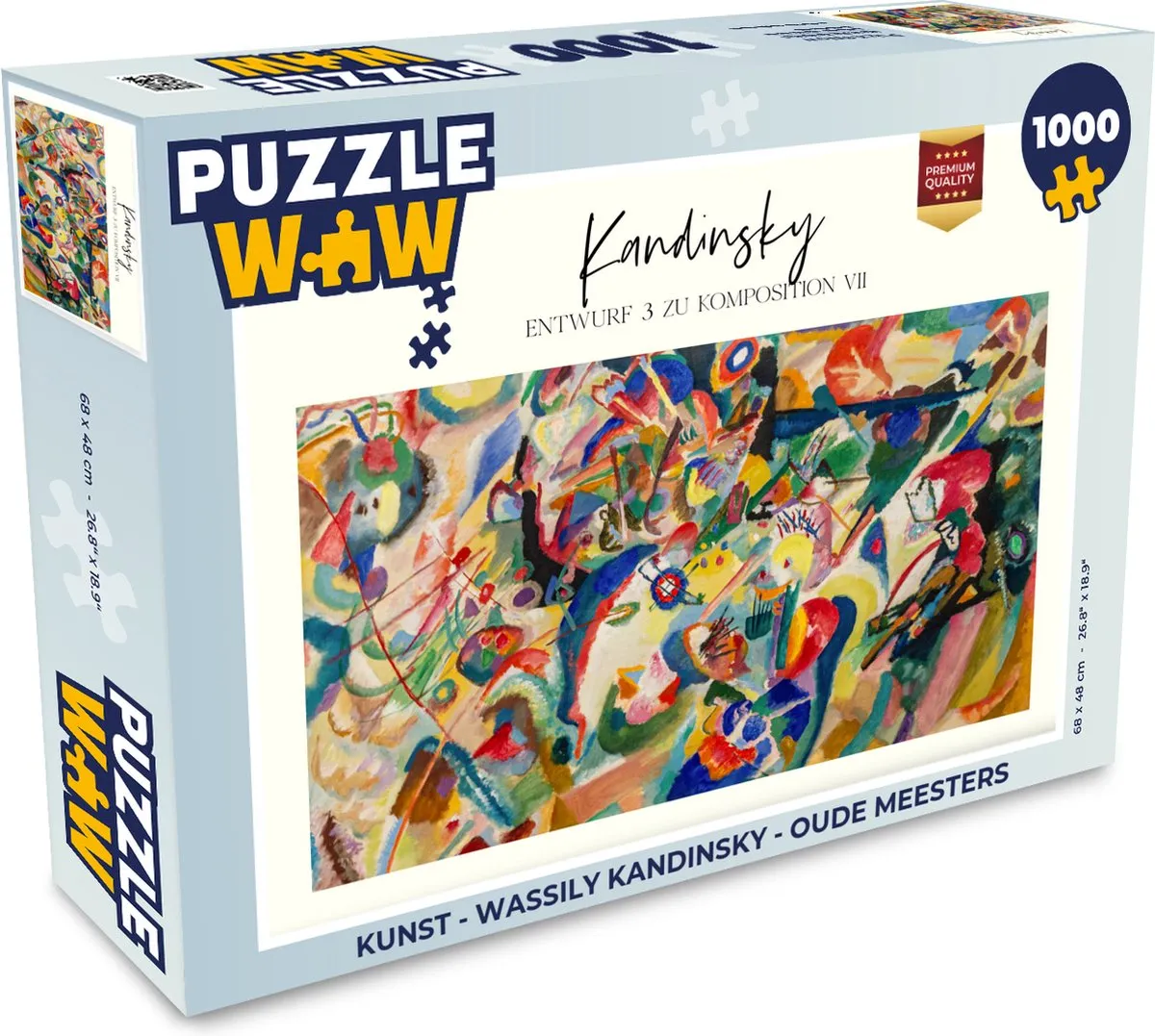 PuzzleWow Wassily Kandinsky Oude Meesters Legpuzzel 1000 Stuks