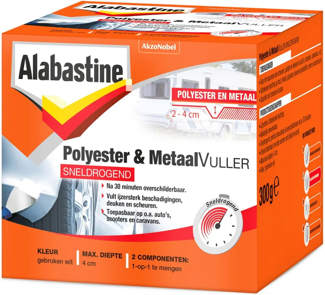 Alabastine Polyester & Metaal Vuller 300g