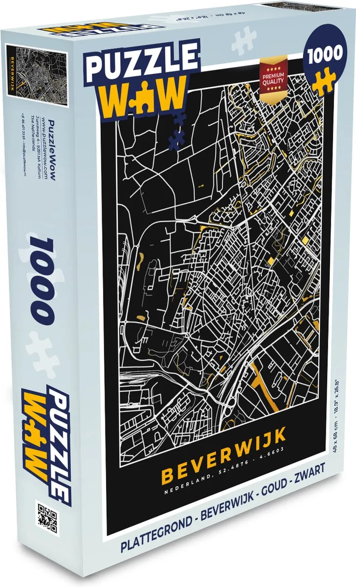 PuzzleWow Beverwijk Legpuzzel 1000 Stuks