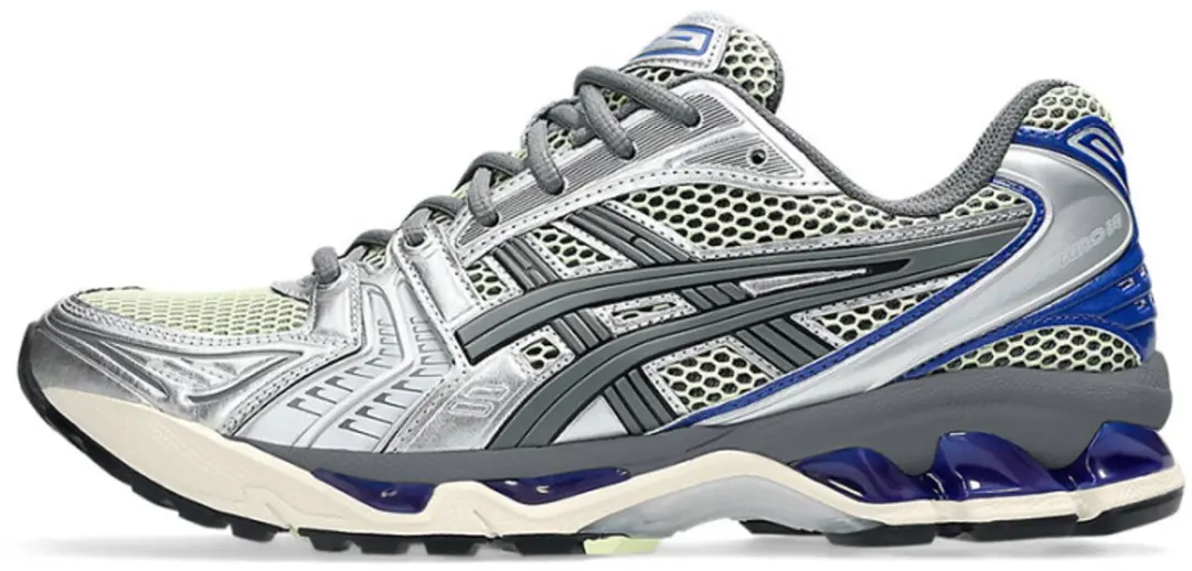 ASICS Gel-Kayano 14 Soft Yellow Asics Blue