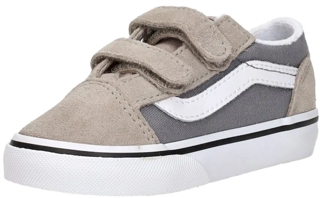 Vans Old Skool Junior Sneakers - Lichtgrijs/Wit - afbeelding 4 van 6
