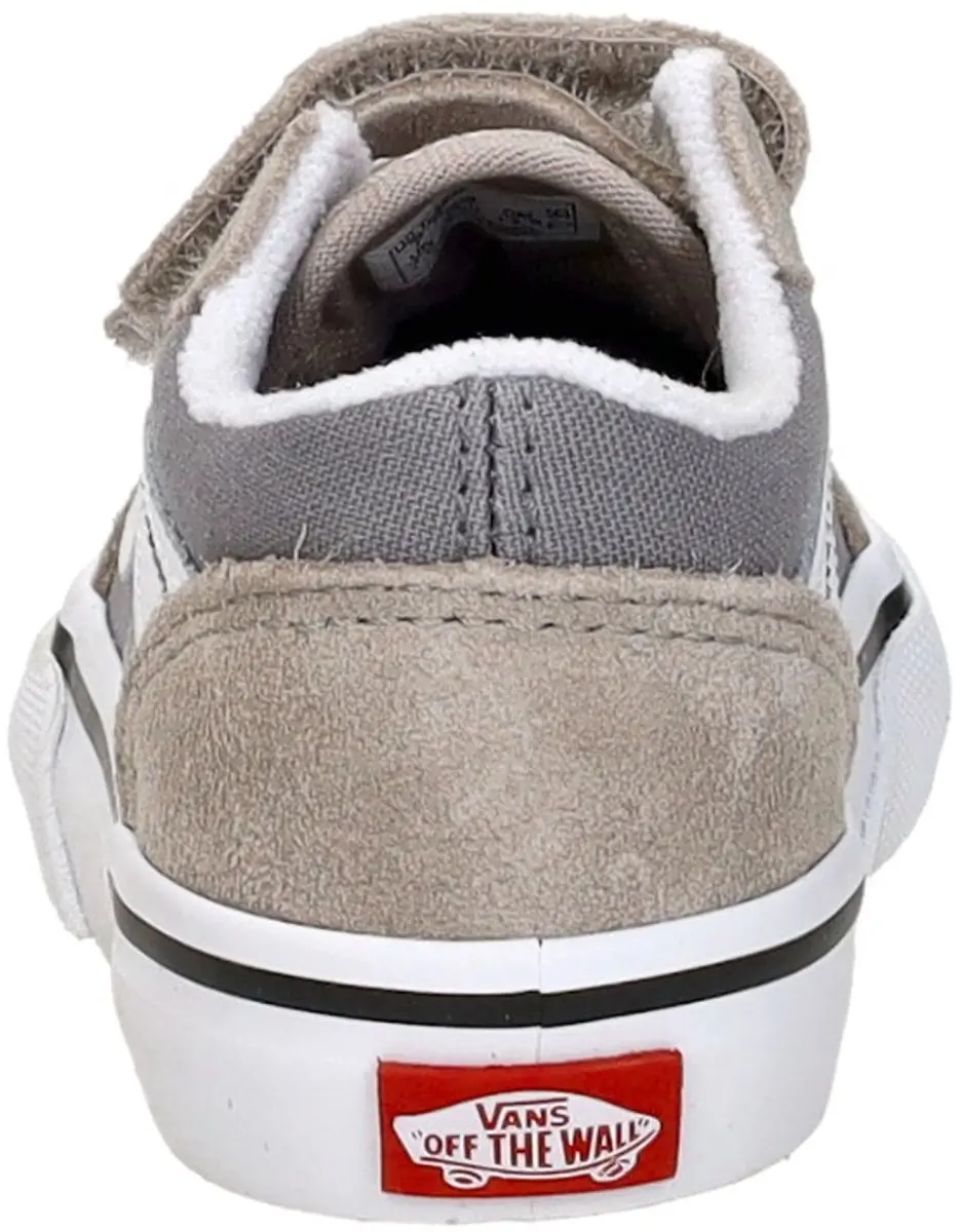 Vans Old Skool Junior Sneakers - Lichtgrijs/Wit - afbeelding 6 van 6