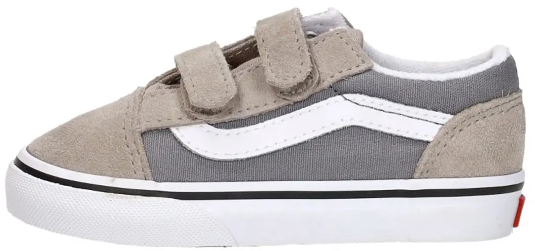 Vans Old Skool Junior Sneakers - Lichtgrijs/Wit - afbeelding 2 van 6