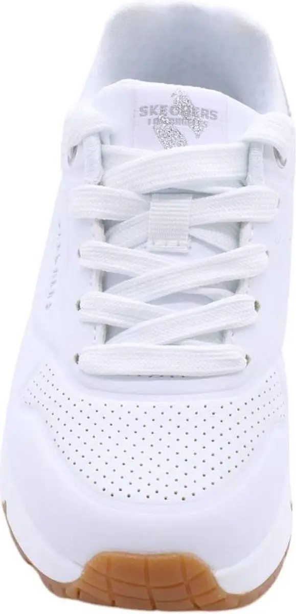 Skechers Uno Gen1 Shimmer Away Sneakers 310545L - Wit/Zilver - afbeelding 4 van 6