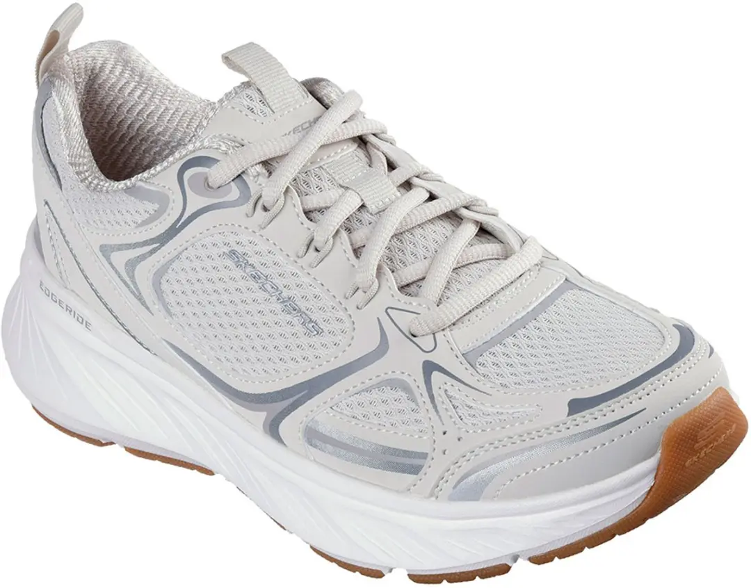 Skechers Edgeride Silver Eclipse Dames Sneakers - Wit - afbeelding 6 van 6