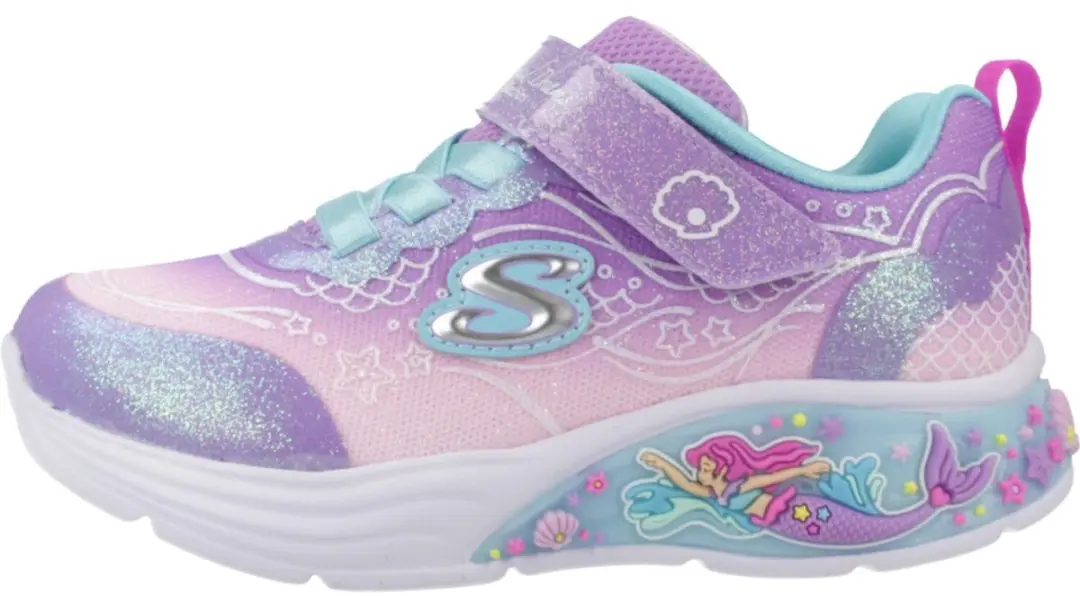 Skechers My Dreamers Lil Mermaid Meisjes Sneakers - Lavendel - afbeelding 2 van 6