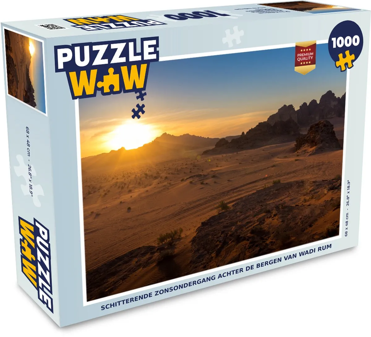 PuzzleWow Legpuzzel Wadi Rum 1000 Stuks - Multicolor