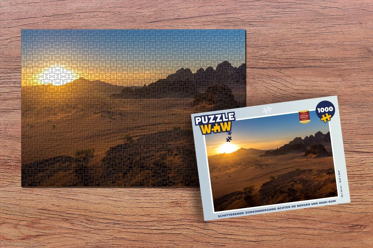 PuzzleWow Legpuzzel Wadi Rum 1000 Stuks - Multicolor
