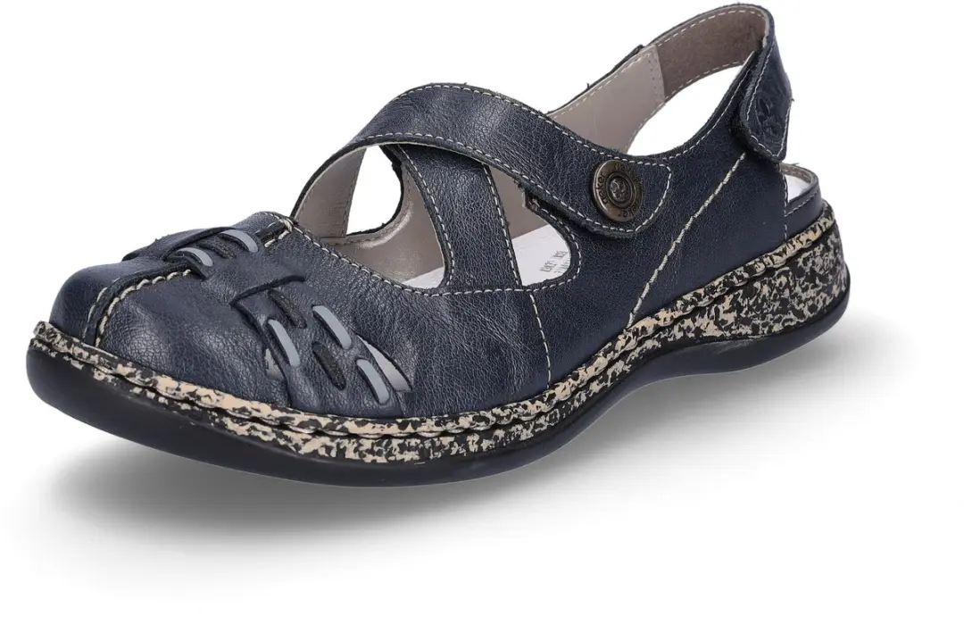 Rieker dames instappers blauw