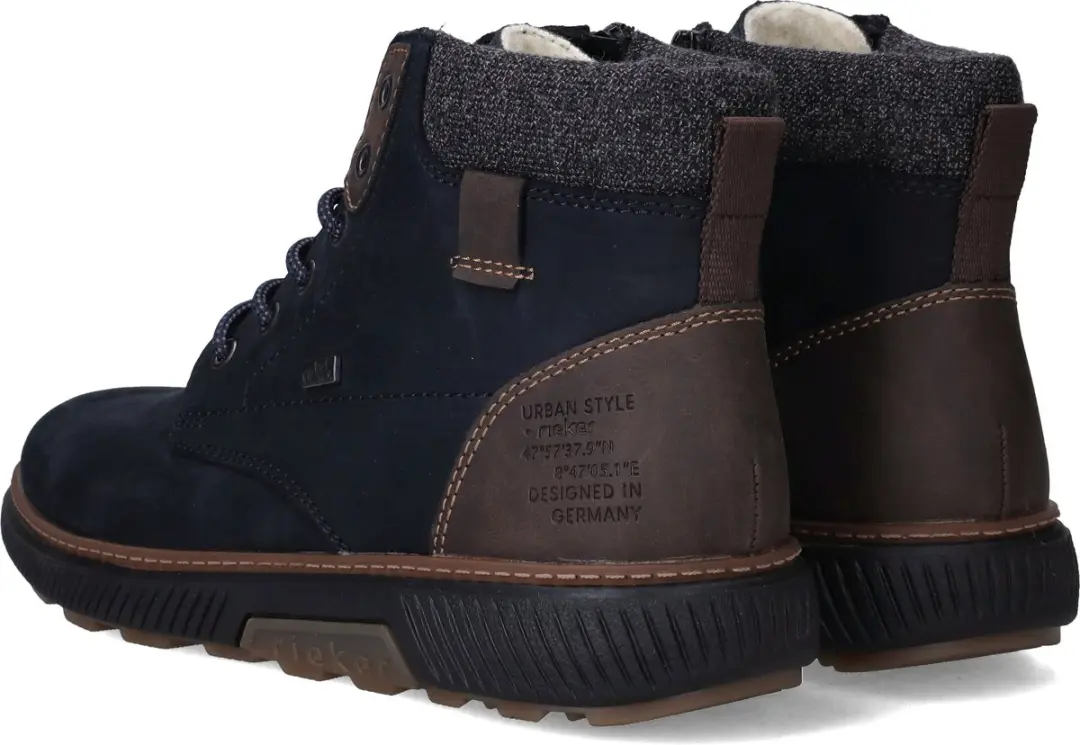 Rieker Tex Veterboots 386229 - Blauw - Maat 45