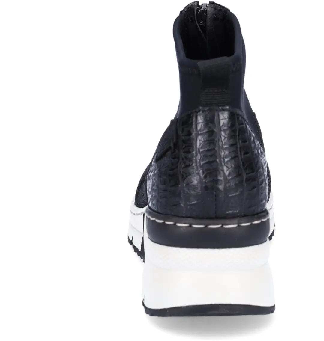 Rieker Dames Slip-on Sportschoenen - 41 - Zwart - afbeelding 5 van 6