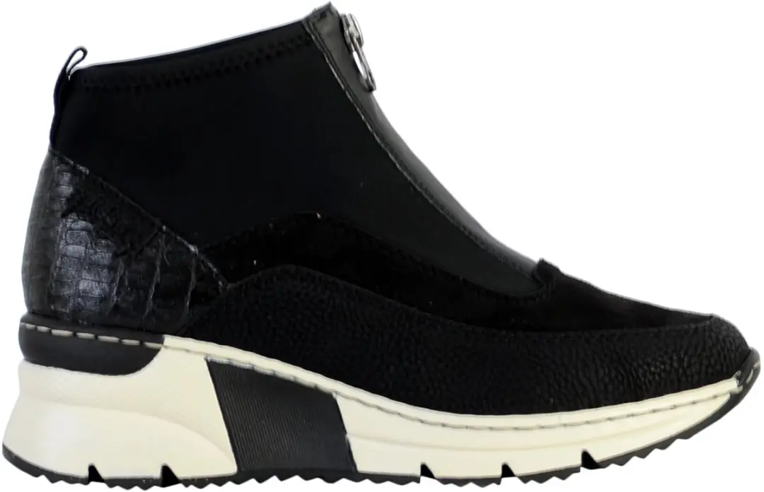 Rieker Dames Slip-on Sportschoenen - 41 - Zwart - afbeelding 6 van 6