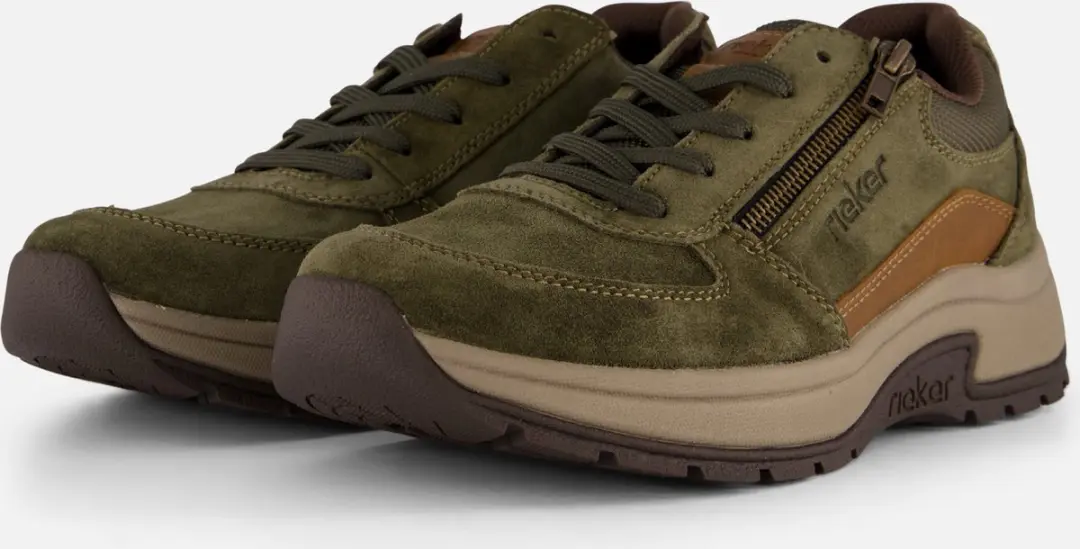 Rieker Sneakers groen Suede