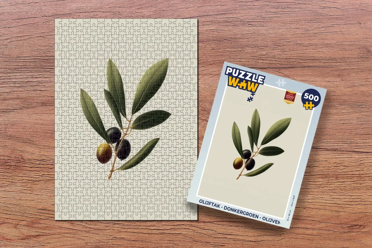 PuzzleWow Olijftak Legpuzzel 500 Stuks - Donkergroen
