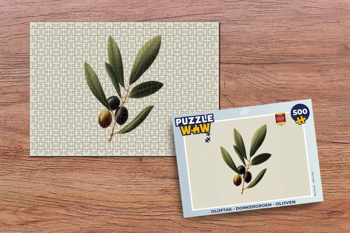 PuzzleWow Olijftak Legpuzzel 500 Stuks - Donkergroen