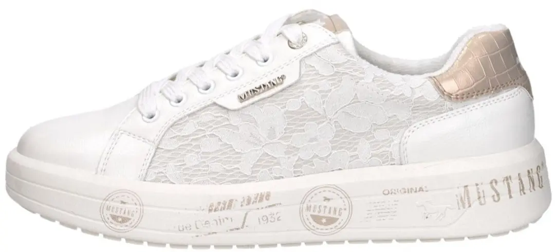 Mustang Sneakers Laag Sneakers Laag - wit - Maat 37 - afbeelding 2 van 6