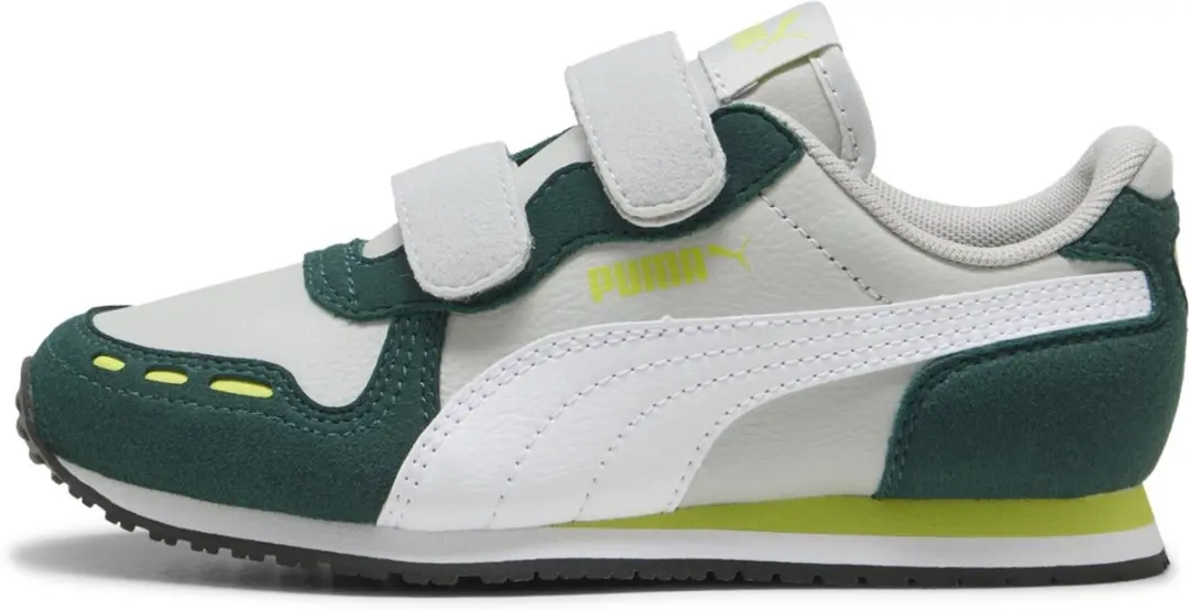 PUMA Cabana Racer SL 20 V PS Kinderschoenen 30 - Cool Light Gray/White/Dark Myrtle/Lime - afbeelding 3 van 6