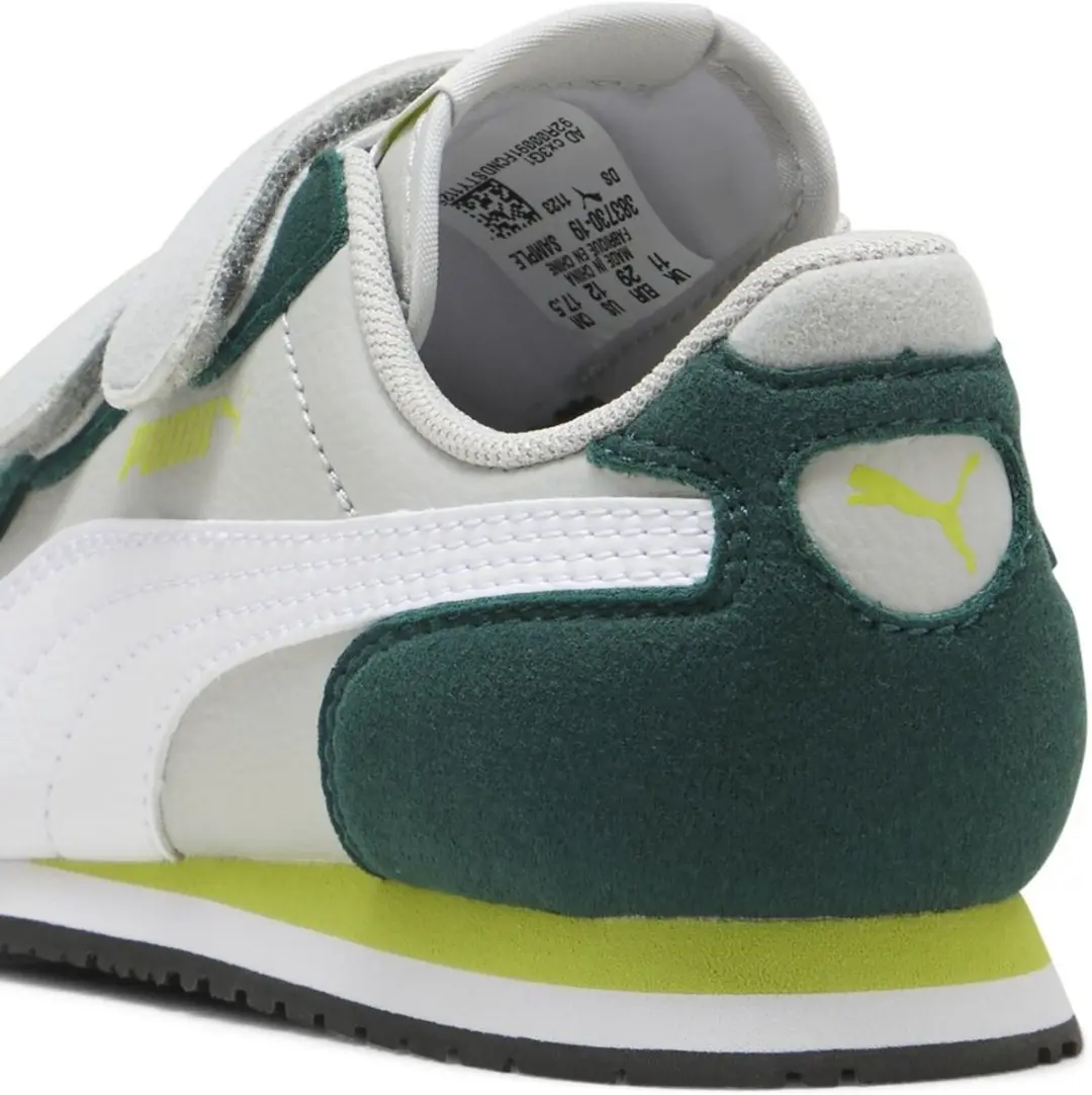 PUMA Cabana Racer SL 20 V PS Kinderschoenen 30 - Cool Light Gray/White/Dark Myrtle/Lime - afbeelding 5 van 6