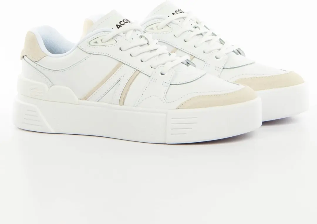 Lacoste L002 Evo Dames Sneakers - Wit/Gebroken Wit - Maat 36 - afbeelding 3 van 6