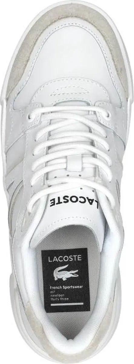 Lacoste L002 Evo Dames Sneakers - Wit/Gebroken Wit - Maat 36 - afbeelding 5 van 6