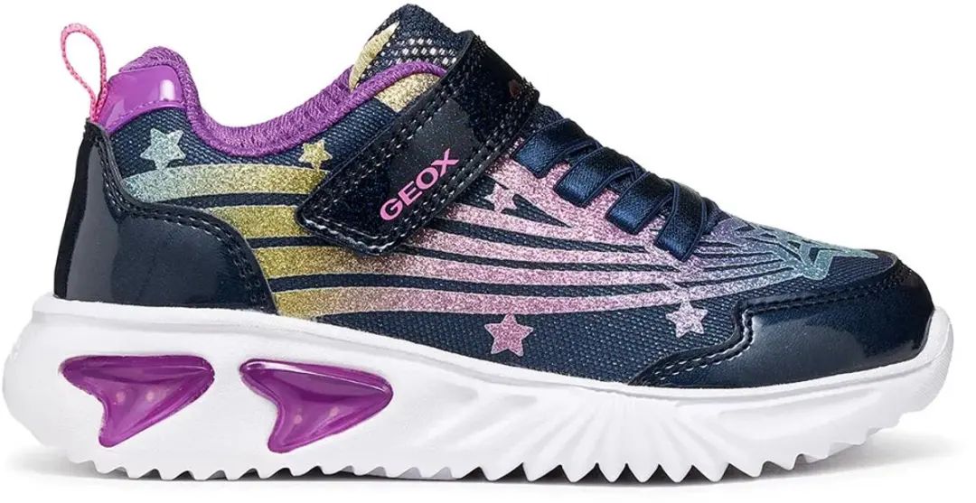 Geox Assister B Met Lichten Schoenen Blauw EU 35 Meisje