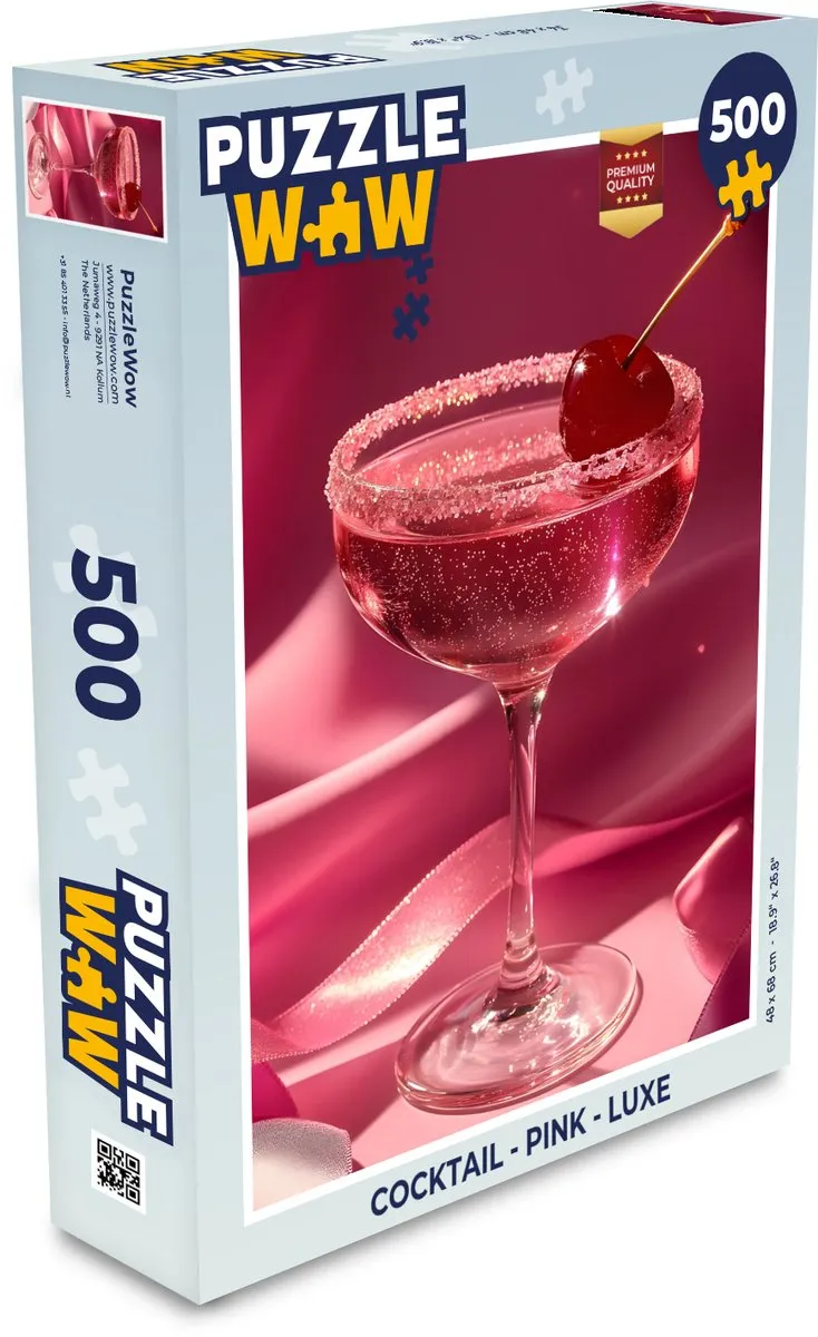 PuzzleWow Cocktail Legpuzzel 500 Stuks