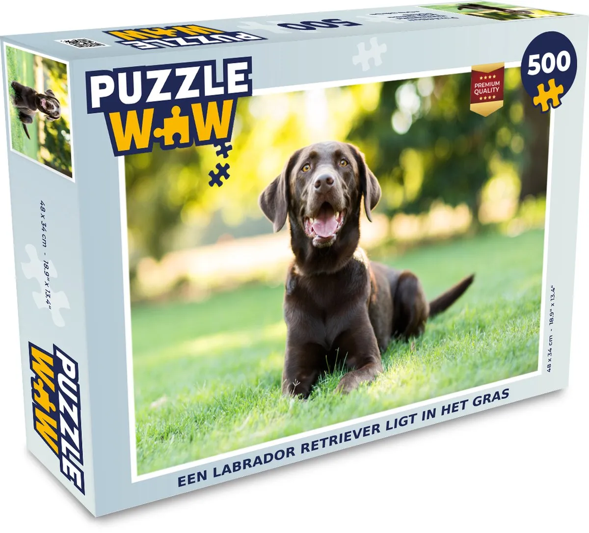 PuzzleWow Labrador Retriever Legpuzzel 500 Stuks