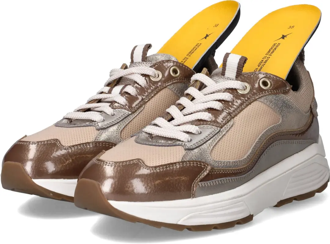 Xsensible Milau Dames Sneakers - Taupe - Maat 43 - afbeelding 6 van 6