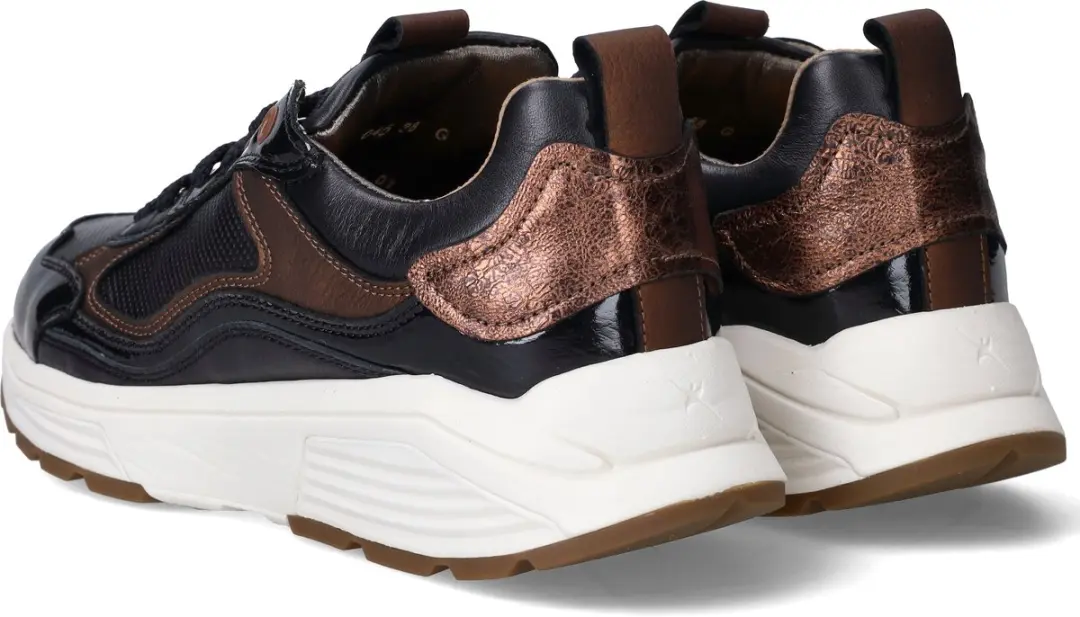 Xsensible Milau Sneakers Leer Dames - Zwart 36 - afbeelding 5 van 6