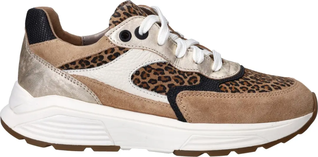 Dames Veterschoenen Xsensible Ponte Vecchio Camel Combi G Cognac
