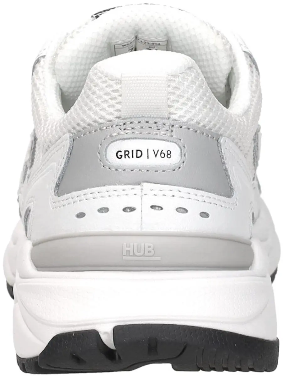 HUB Grid-w Sneakers Dames - Leren Sneaker - Wit - Maat 43 - afbeelding 6 van 6