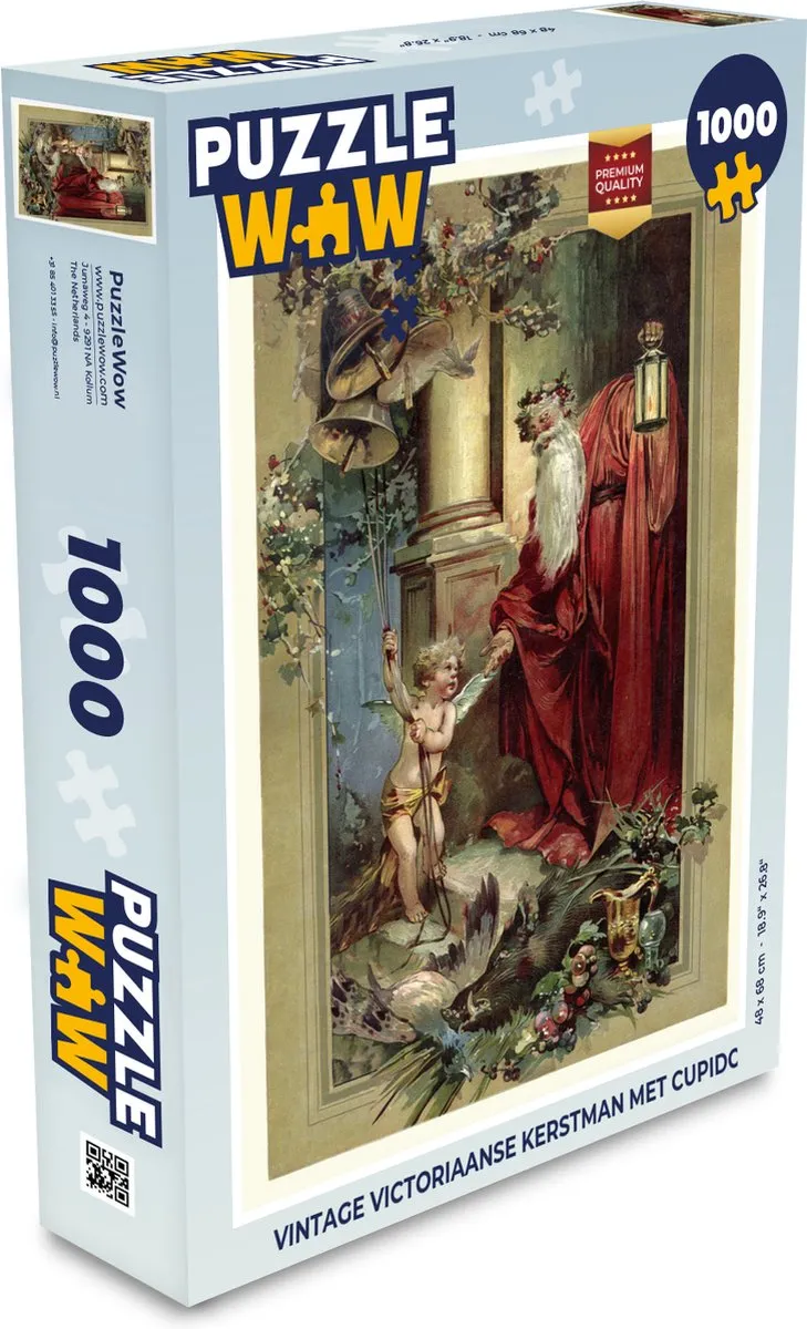 PuzzleWow Kerstman Portret Legpuzzel 1000 Stuks