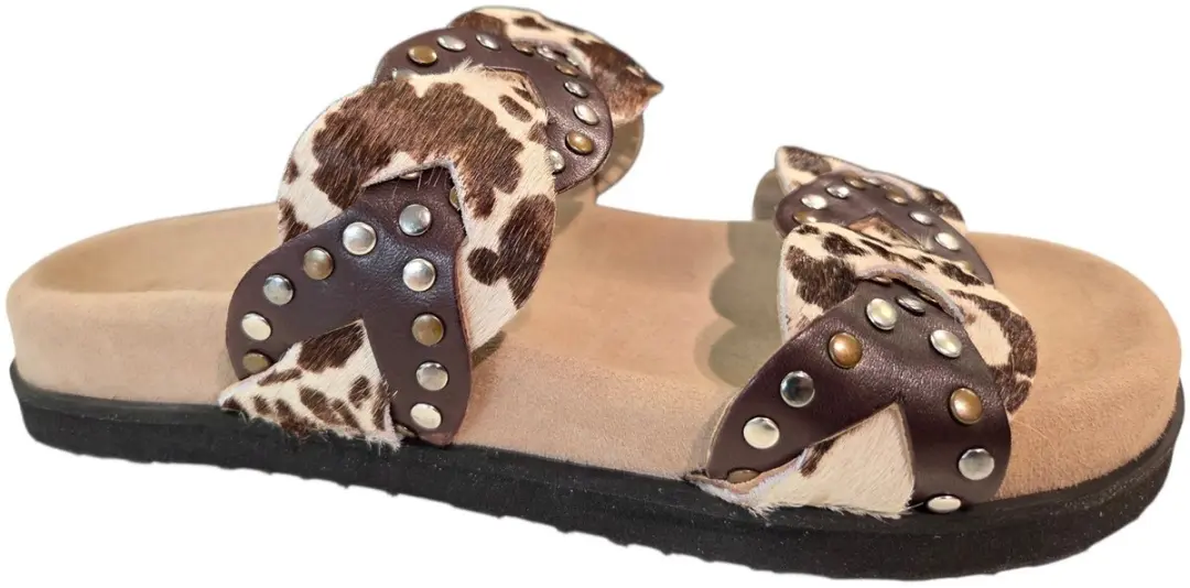 Maruti Evie Hairon Cow D04 Slippers