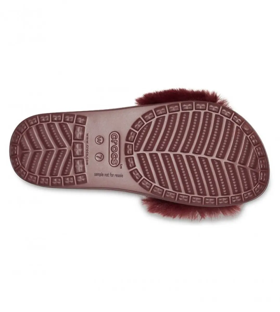 Crocs Sloane Luxe Slippers Donkerrood Maat 42/43 US W11