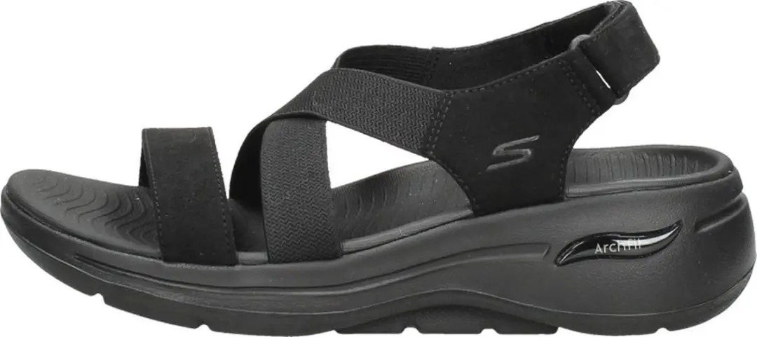 Skechers Go Walk Arch Fit Dames Sandalen - Zwart - afbeelding 3 van 6