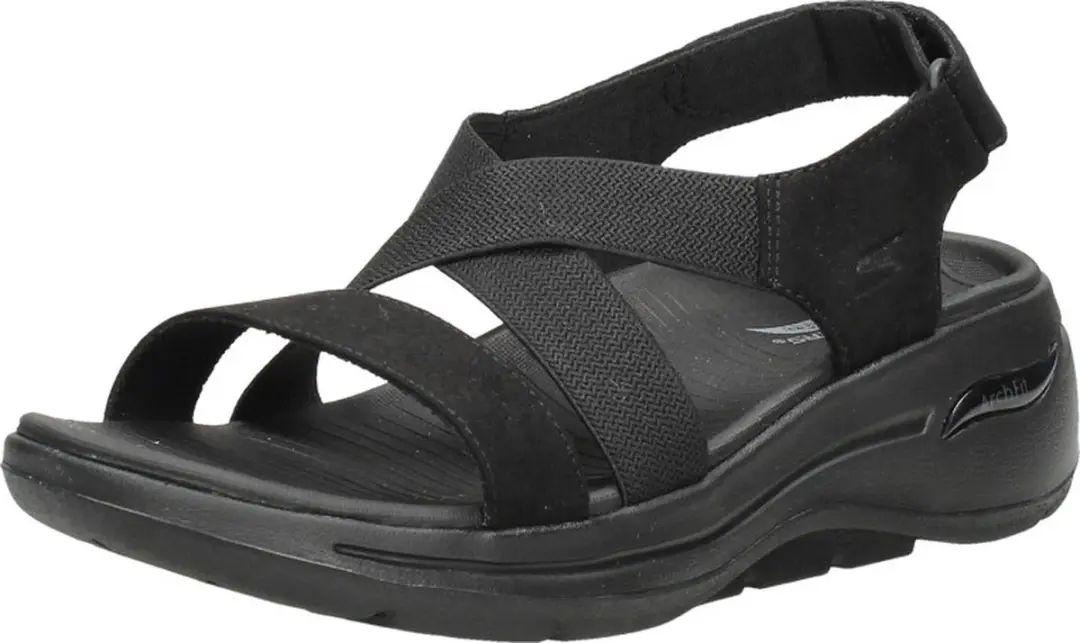 Skechers Go Walk Arch Fit Dames Sandalen - Zwart - afbeelding 4 van 6