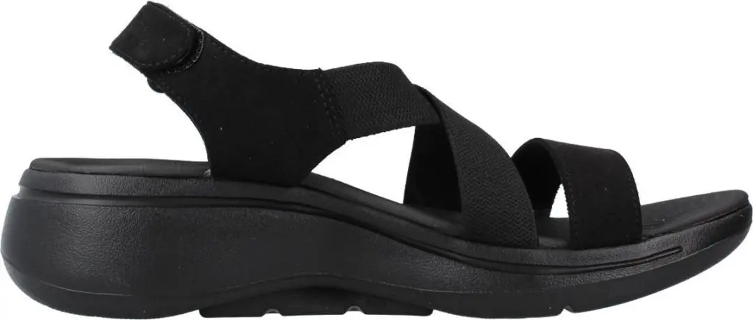 Skechers Go Walk Arch Fit Dames Sandalen - Zwart - afbeelding 2 van 6