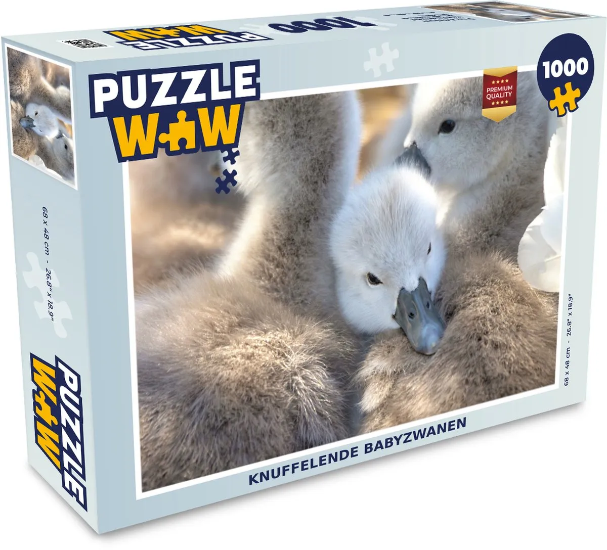 PuzzleWow Zwanen Legpuzzel 1000 Stuks