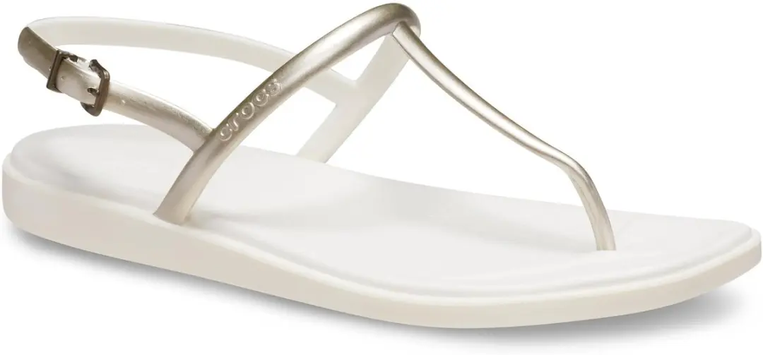 Crocs Miami Metallic Thong Flip Wit Maat 41/42 US W10