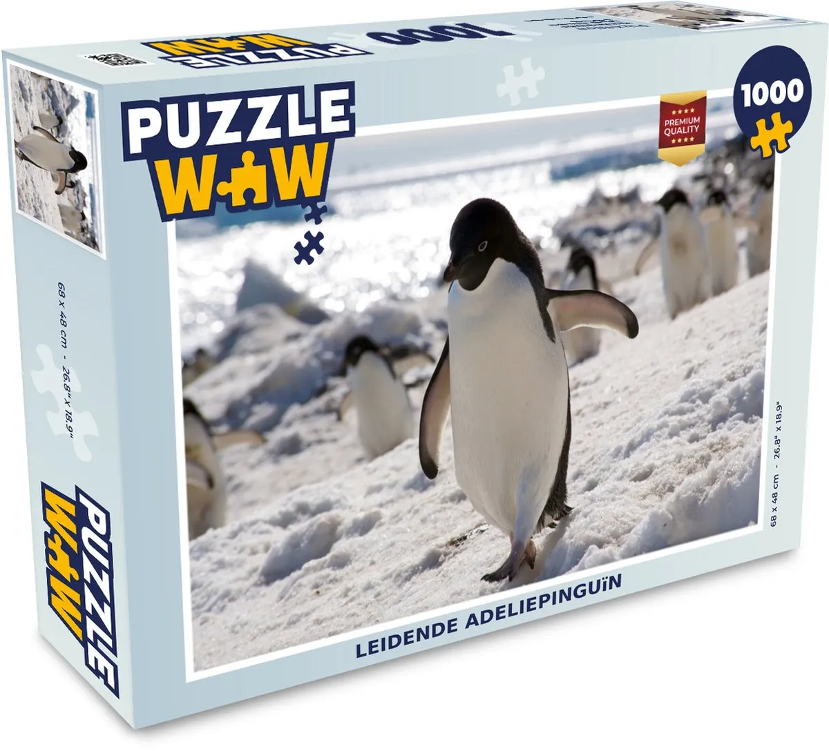 PuzzleWow Leidende Adeliepinguïn Legpuzzel 1000 Stuks