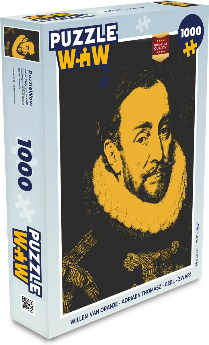 PuzzleWow Willem van Oranje Legpuzzel 1000 Stuks