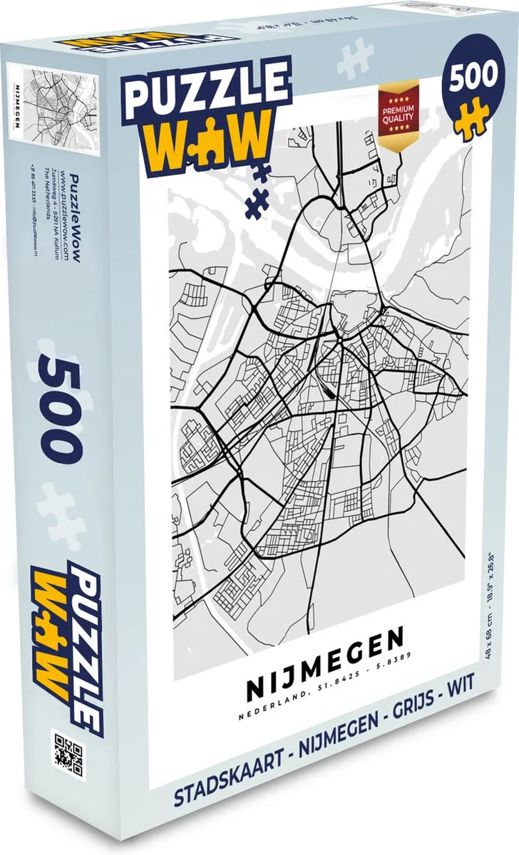 PuzzleWow Nijmegen Legpuzzel 500 Stuks