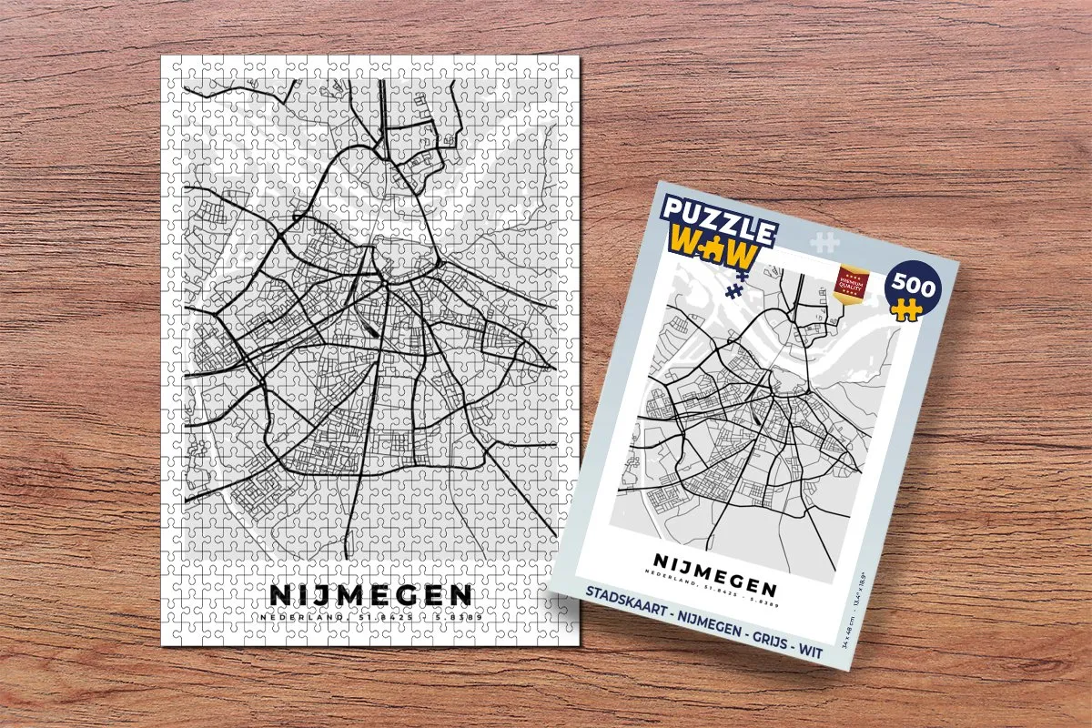PuzzleWow Nijmegen Legpuzzel 500 Stuks - Multicolor