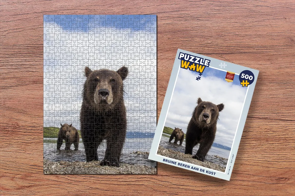 PuzzleWow Beer Kust Water Legpuzzel 500 Stuks - Multicolor