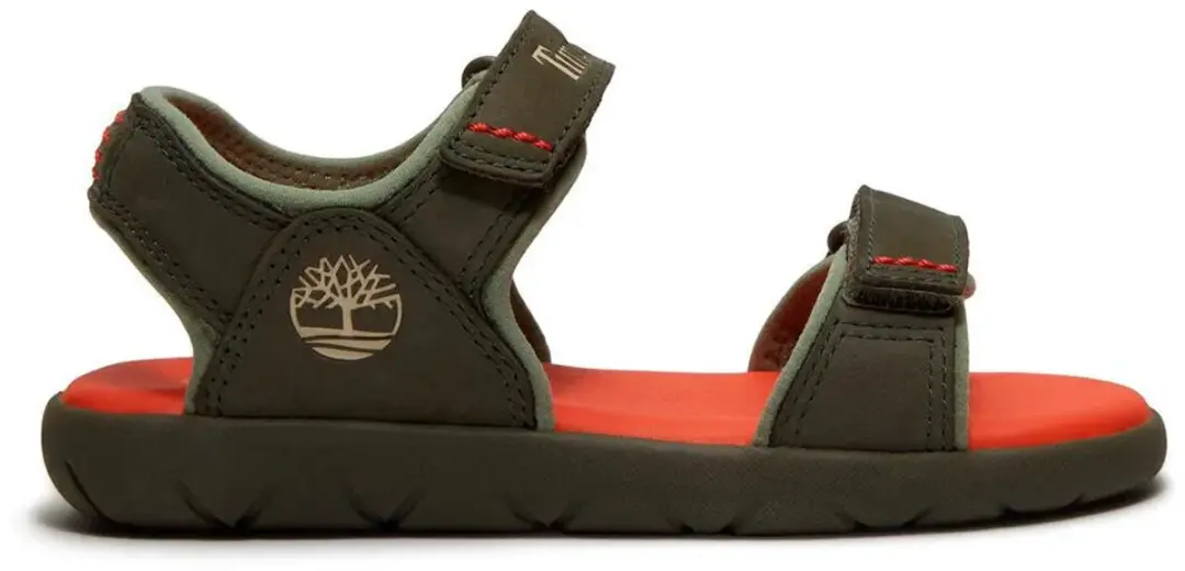 Timberland Perkins Row Backstrap Nubuck Jeugdsandalen Groen EU 35 Kinderen