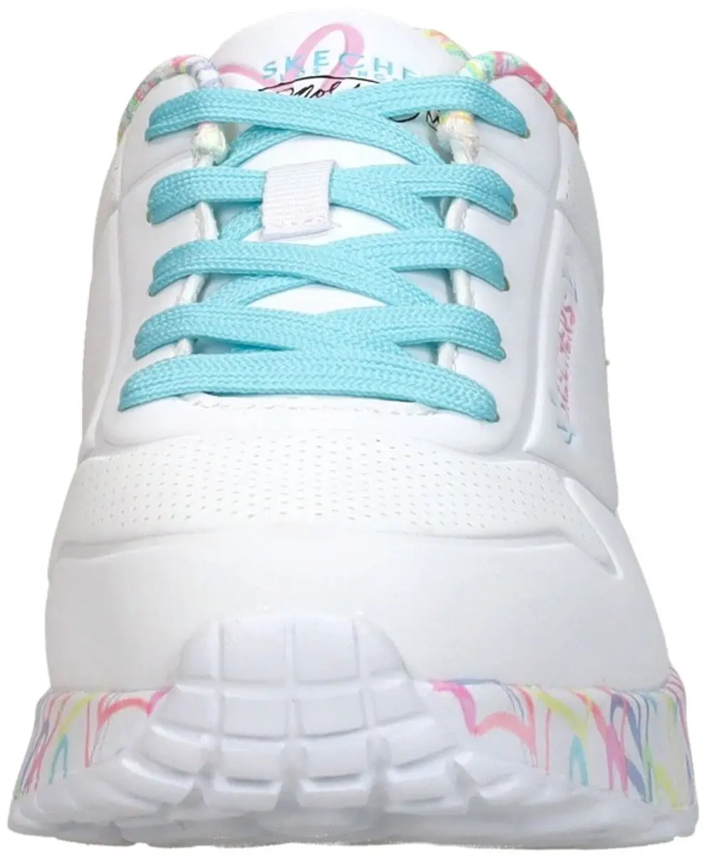 Skechers UNO LITE Meisjes Sneakers 314976L-WPTQ - Wit - afbeelding 3 van 6